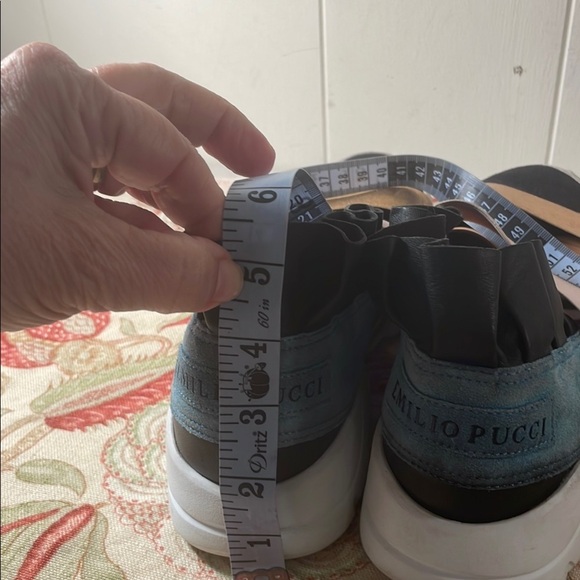 Emilio Pucci Dubai City Up Ruffle Up Multicolor Sneakers 36 Modern Design - Picture 4 of 15